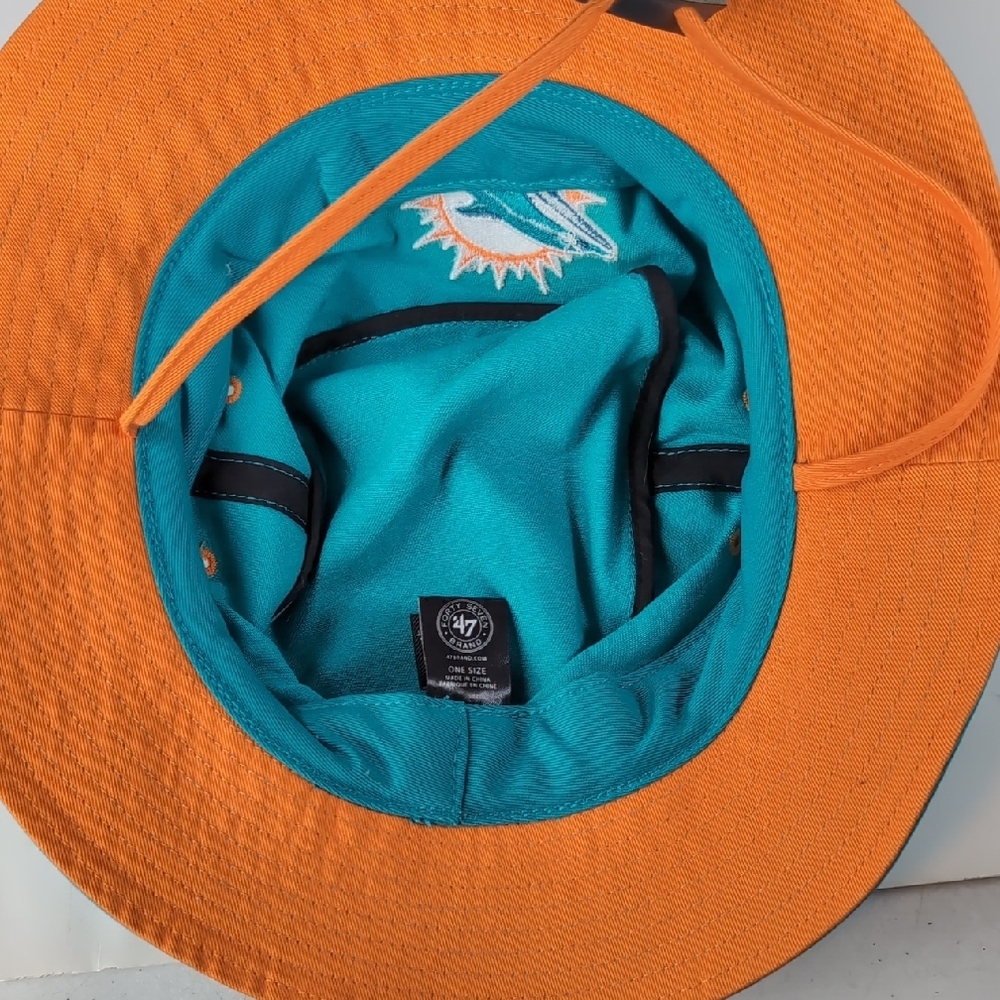 47' Brand Miami Dolphins Bucket Hat - Picture 7 of 9